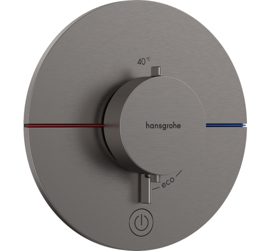 Термостат hansgrohe ShowerSelect Comfort S для душа 15562340 чорний матовий хром