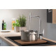 Смеситель hansgrohe Talis Select M51 для кухонной мойки с выдвижным душем, под сталь 73867800