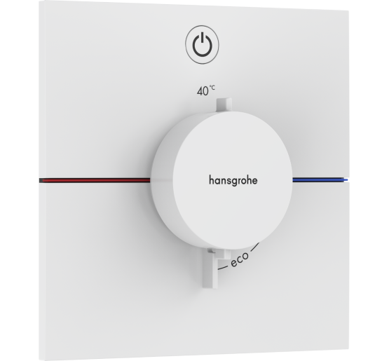 Термостат hansgrohe ShowerSelect Comfort E для душа 15571700 белый матовый