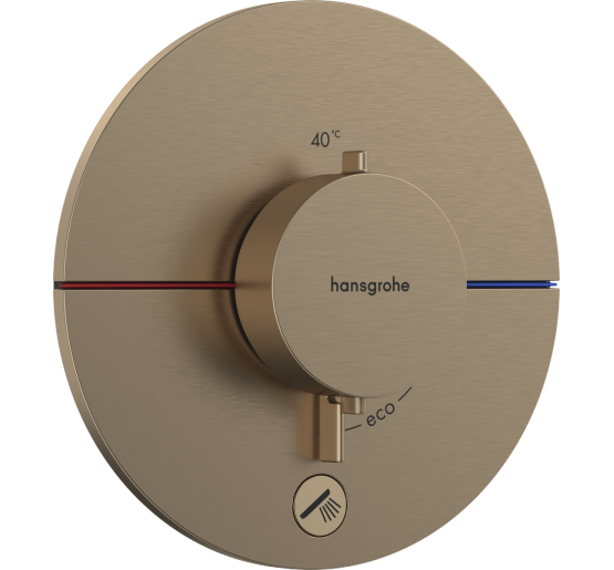 Термостат hansgrohe ShowerSelect Comfort S для душа 15562140 бронза