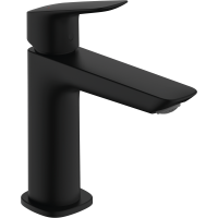 Смеситель hansgrohe Logis для раковины без сливного набора черный матовый 71253670