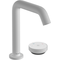 Змішувач hansgrohe Tecturis S CoolStart для раковини з зливним гарнитуром, білий матовий 73353700