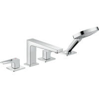 Змішувач hansgrohe Metropol для край ванни, з 4 отворами, з руків'ям-петлею 74553000 хром