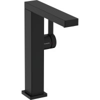 Змішувач hansgrohe Tecturis E CoolStart EcoSmart+ для раковини зі зливним гарнітуром, чорний матовий 73060670