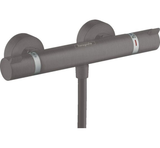 Кран для душової кабіни терморегулюючий HANSGROHE Ecostat Comfort чорний латунь без душового набору 13116340