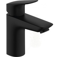 Смеситель для умывальника однорычажный HANSGROHE Logis черный латунь с донным клапаном 71100670
