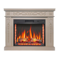 Камінокомплект ArtiFlame DELMONA AF28S СЛОНОВА КІСТКА (зі звуком)