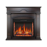 Камінокомплект ArtiFlame DECEMBER AF28S МАХАГОН КОРИЧНЕВИЙ АНТИК (зі звуком)