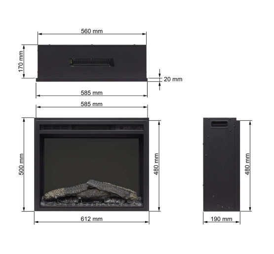 Електрокамін ArtiFlame AF24 Multicolor