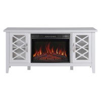 Камінокомплект ArtiFlame Odessa AF23S білий з обігрівом і звуком горіння вогню