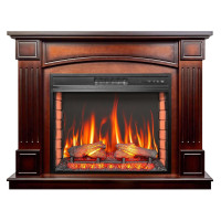 Камінокомплект ArtiFlame BOSTON AF28S МАХАГОН КОРИЧНЕВИЙ АНТИК (зі звуком)