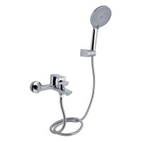 Змішувач для ванни Qtap Leo New (з душовим гарнітуром) QTLEO259CRM45563 Chrome