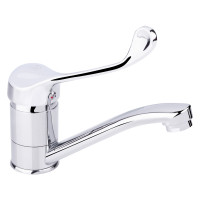 Смеситель для раковины локтевой Lidz Watt 002M с поворотным изливом (k40) LDWAT002MCRM34861 Chrome