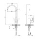 Змішувач для кухні Lidz Like 015F (k35) LDLIK015FCRM42317 Chrome