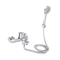 Смеситель для ванной Lidz Latwa 006 (с душевым гарнитуром) (k35) LDLAT006CRM45414 Chrome