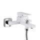 Смеситель для ванны Qtap Gemini (с душевым гарнитуром) QTGEM259CRW45683 Chrome/White