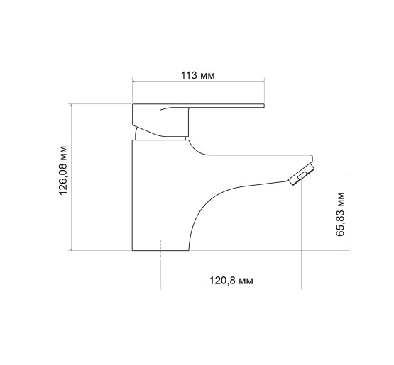 Змішувач для раковини Lidz Tani 001F1 (k40) LDTAN001F1CRM44957 Chrome