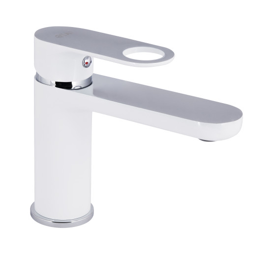 Змішувач для раковини Qtap Jay QTJAY270CRW45551 Chrome/White