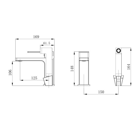 Смеситель для раковины Qtap Gemini (с гигиеническим душем) QTGEM272CRW45691 Chrome/White