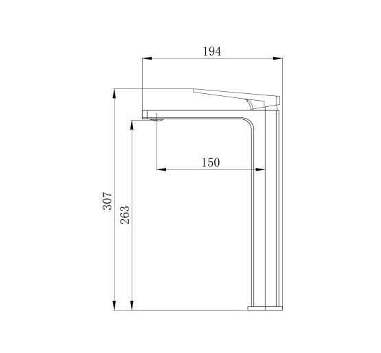 Смеситель для раковины Qtap Gemini Loop высокий QTGEM269CRM45700 Chrome