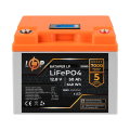 Акумулятор LP LiFePO4 для ДБЖ LCD 12V (12,8V) - 50 Ah (640Wh) (BMS 50A/25A) пластик