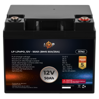 Аккумулятор LP LiFePO4 12V (12,8V) - 50 Ah (640Wh) (BMS 50A/25A)