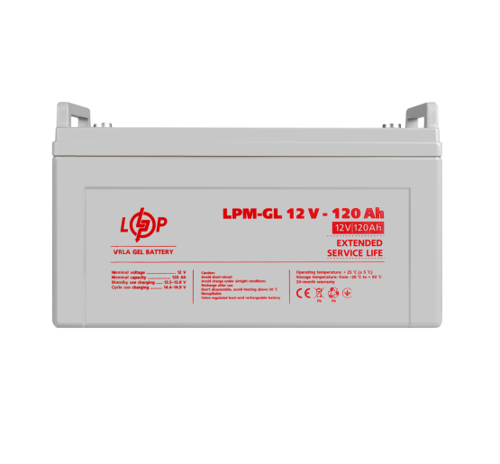 Акумулятор гелевий LPM-GL 12V - 120 Ah