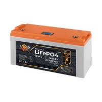 Акумулятор LP LiFePO4 12,8V - 160 Ah (2048Wh) (BMS 150A/75А) пластик LCD для ДБЖ
