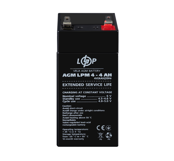 Акумулятор AGM LPM 4V - 4 Ah