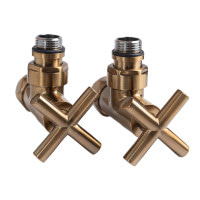 Кран кутовий Преміум 3/4"х1/2", 2 шт. антична бронза 21-531530-4704