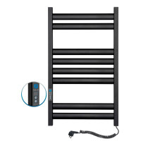 Полотенцесушитель Navin Ellipse 500х800 Digital правая (черный муар) 12-245052-5080