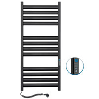 Полотенцесушитель Navin Ellipse 500х1200 Digital левый (черный муар) 12-245152-5012