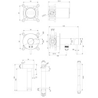 Гігієнічний набір Omnires Y brushed brass (SYSYBI2BSB)