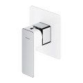 Смеситель для душа скрытого монтажа Omnires Parma chrome/white (PM7445CRB)