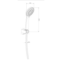 душовий гарнітур Omnires Yosemite точковий gold (YOSEMITE-PGL)