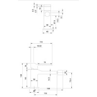 Змішувач для біде Omnires Slide graphite (SL7720GR)