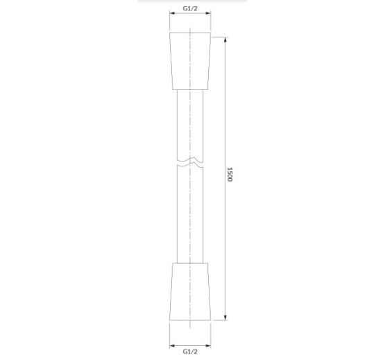 душевой шланг Omnires anthracite 150 cm (023-XAT)