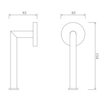 Бумаготримач Omnires Modern Project black (MP60510BL)