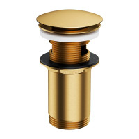 Донный клапан Omnires click-clack brushed gold (A706GLB)