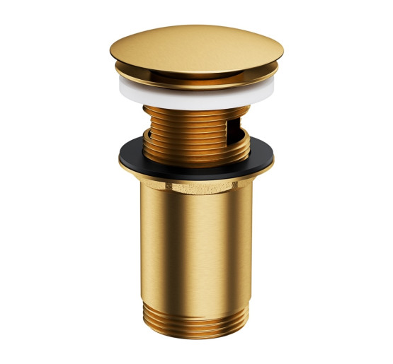 Донний клапан Omnires click-clack brushed gold (A706GLB)