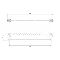 Полотенцедержатель Omnires Art Line gold (AL53216GL)