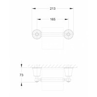 Бумагодержатель Omnires Art Line chrome (AL53510CR)