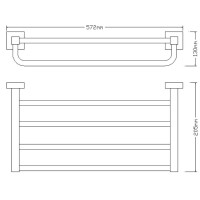 Полотенцедержатель Omnires Lift (8162ACR)