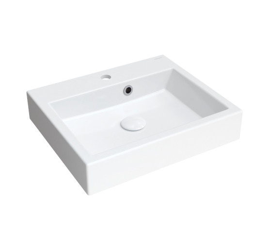 Умывальник Omnires Thasos 42x50 white (THASOS500ZPBP)