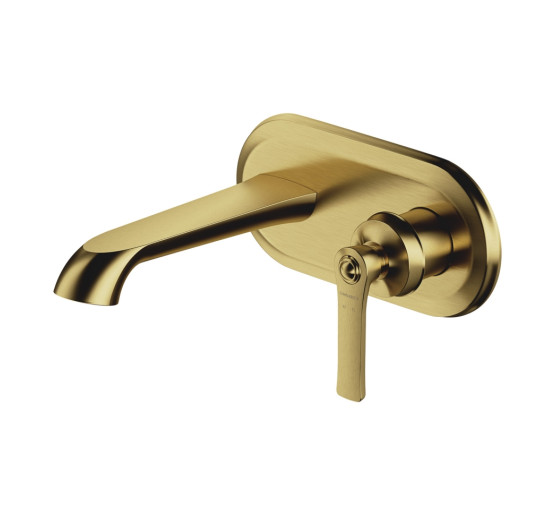 Змішувач для умивальника прихованого монтажу Omnires Armance brushed brass (AM5215BSB)