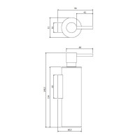 дозатор жидкого мыла Omnires Modern Project brushed brass (MP60721BSB)