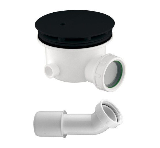 Сифон для душового піддону Omnires Cgs black (ST6590.43+ST45XBL)