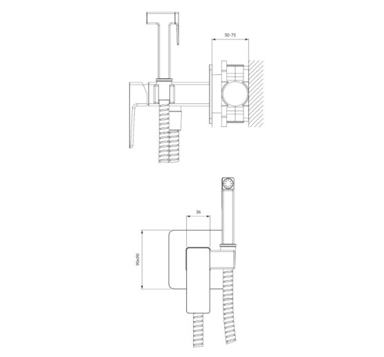 Гігієнічний набір Omnires Parma graphite (SYSPMBI2GR)