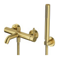 Смеситель для ванны и душа Omnires Y brushed brass (Y1231BSB)