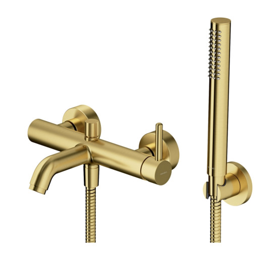 Смеситель для ванны и душа Omnires Y brushed brass (Y1231BSB)